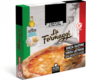 Pizza aux fromages sans gluten
